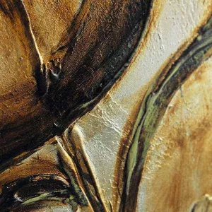 Cuadro estilizado de flores de rosa, 76x76cm
