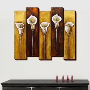 Pintura de flores, composición 3D, tamaño 85x100cm