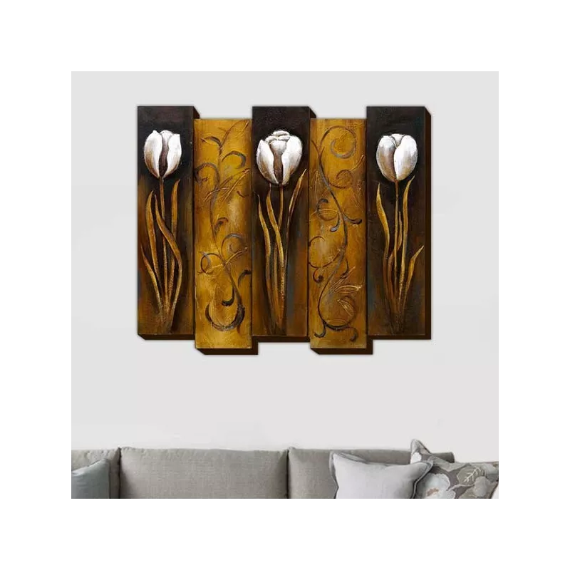Pintura floral, pintura floral 3D : WIkao