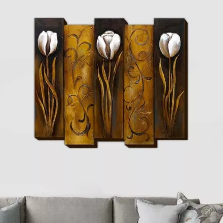 Pintura floral, pintura floral 3D : WIkao