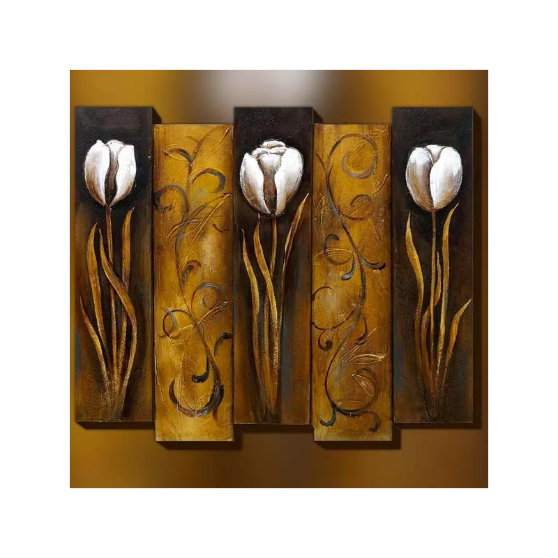 Pintura floral, pintura floral 3D : WIkao
