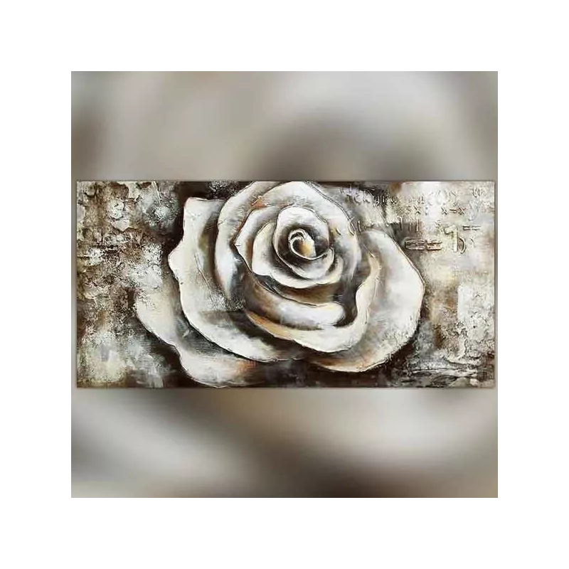 Capullo de rosa sobre fondo texturado, 120x60x4 cm