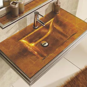 Mueble de baño de cristal Polly