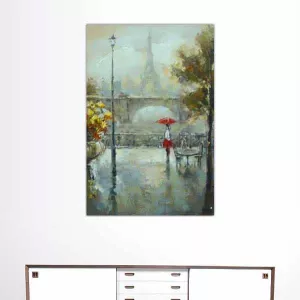 Pintura parisina, vista de un paseo por París : Wikao
