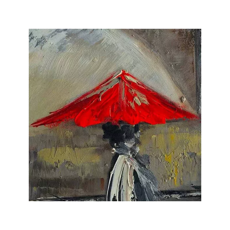 Pintura parisina, vista de un paseo por París : Wikao