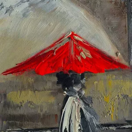 Pintura parisina, vista de un paseo por París : Wikao