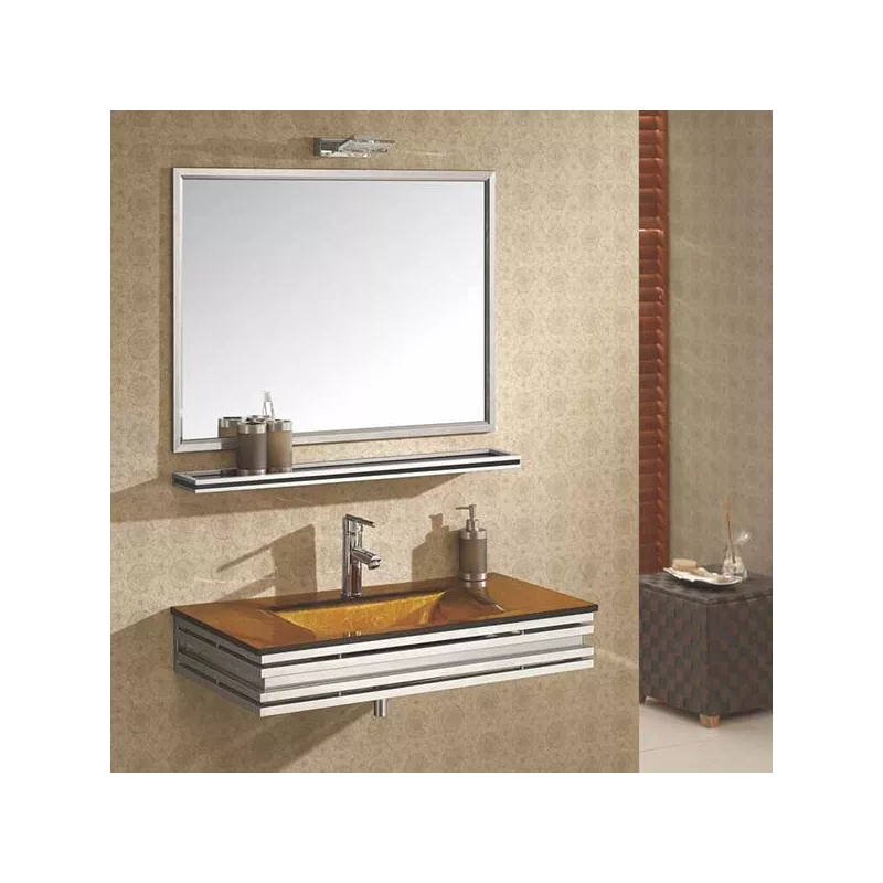 Mueble de baño de cristal Polly