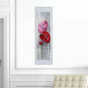 Cuadro de flores, cuadro para enamorados 40 x 120 cm