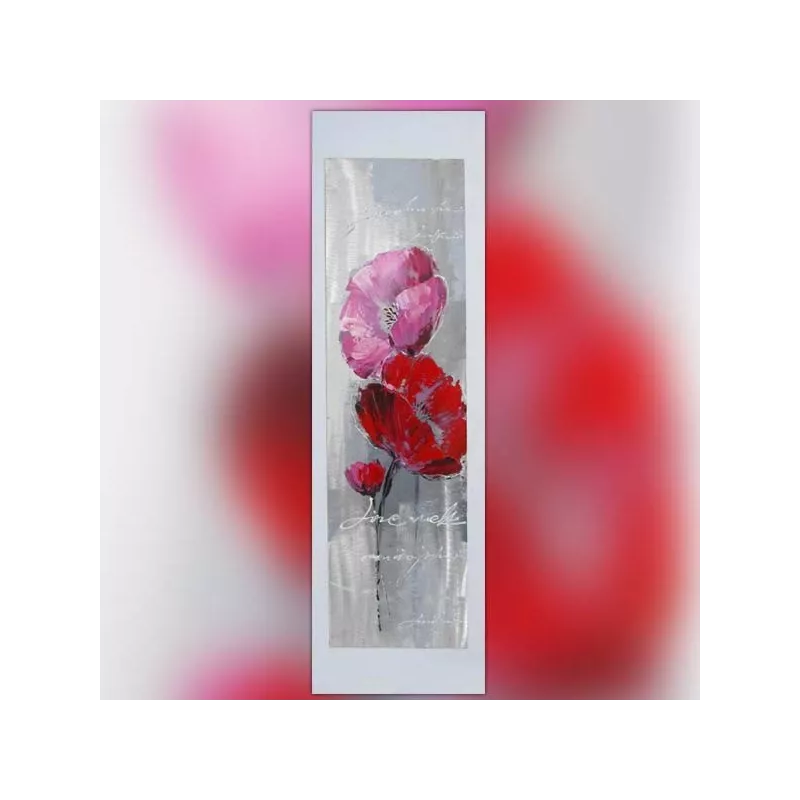Cuadro de flores, cuadro para enamorados 40 x 120 cm